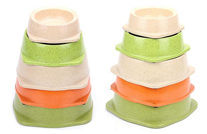 পোষা প্রাণী সরবরাহ ইকো বাঁশ ফাইবার বৃত্তাকার কুকুরের বাটি প্রস্তুতকারক 2