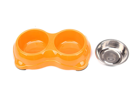 উচ্চ মানের কারখানার সরবরাহ ডাবল পোষা প্রাণী জল & খাদ্য বাটি 3