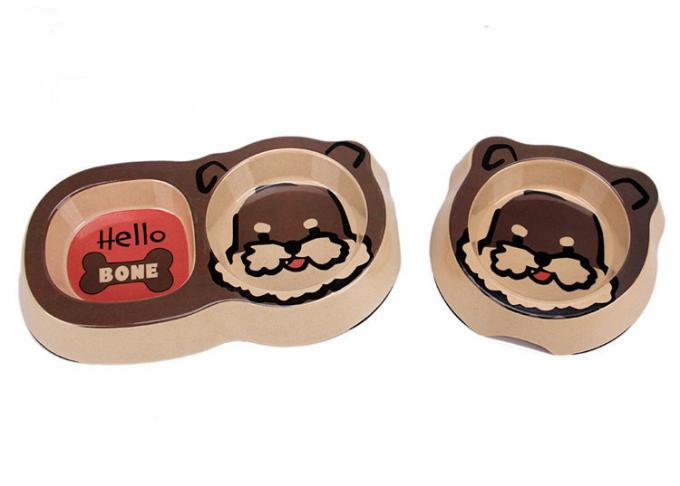 মিষ্টি এবং সুন্দর চেহারা বাঁশের পোষা প্রাণী বিড়াল এবং কুকুর খাওয়ানোর বাটি 3