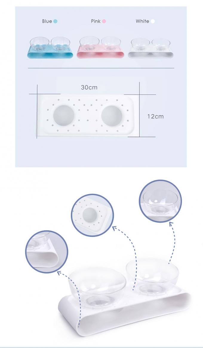 ডাবল বা ২ টি বাড়ানো পোষা প্রাণী&বিড়াল&কুকুরের খাবার বাটি 4
