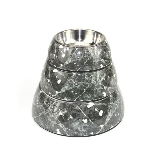 পাইকারি উচ্চ মানের পোষা প্রাণী খাওয়ানো স্টেইনলেস স্টীল হাড় কুকুর Bowl 2