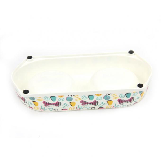 পোষা প্রাণী পণ্য ইকো বাঁশ ফাইবার প্রিমিয়াম কুকুর ডাবল বাটি 2