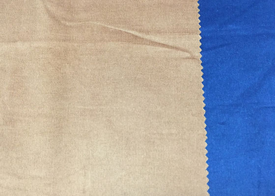 ইন্ডিগো / কালো 28 ওয়াট হালকা ওজন কর্ডুরয় ফ্যাব্রিক 98 কটন 2 স্প্যানডেক্স ফ্যাব্রিক