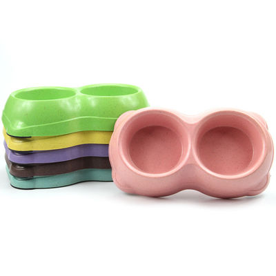 সেরা দামের সাথে টেকসই ডাবল বাঁশের পোর্টেবল কুকুর এবং বিড়ালের খাবারের বাটি