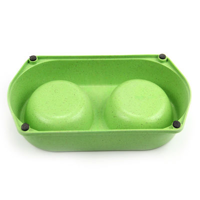 পেশাগতভাবে তৈরি রঙিন আকর্ষণীয় বাঁশের পোষা প্রাণী ফিডার বোল