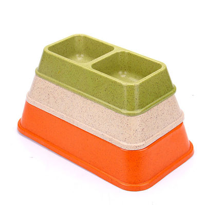 ডাবল এবং রঙিন বাঁশ Sublimation বড় বা বড় কুকুর পোষা প্রাণী খাদ্য & জল বাটি