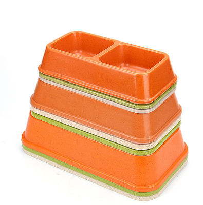 ডাবল এবং রঙিন বাঁশ Sublimation বড় বা বড় কুকুর পোষা প্রাণী খাদ্য & জল বাটি