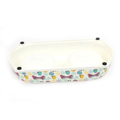 পোষা প্রাণী পণ্য ইকো বাঁশ ফাইবার প্রিমিয়াম কুকুর ডাবল বাটি